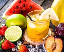 Caipi frutas (coquitel)